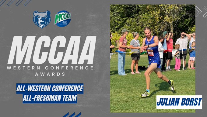 Men's XC at MCCAA Meet - Borst Earns All-Conference Honors