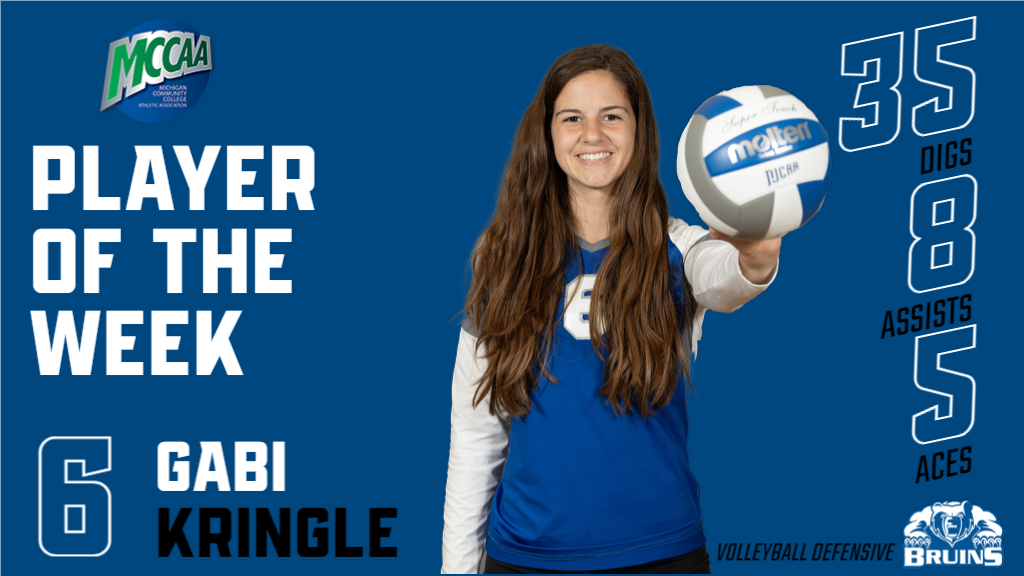 Kringle Nabs MCCAA Volleyball Defensive Player of the Week